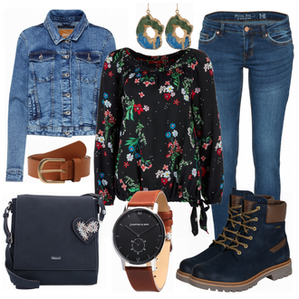 Outfit met blauw Laars Camel Active "Kamel Actief"