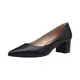DREAM PAIRS Damen Pumps mit klobigem spitzer Blockabsatz und niedrigem Absatz,Size 40.5,Schwarz/Pu,DPU212