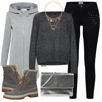 Kinder Outfits "grau"