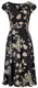 Heine Druckkleid mit Blumendessin creme / schwarz