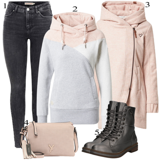 Kombinacije za zimu sa Pink/Bež/Plava Alife and Kickin "Tvoj otmjeni outfit"