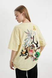 Cool Looney Tunes Oversize Fit Crew Neck Short Sleeve T-Shirt