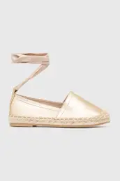 Espadrile zlata barva