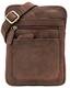 LEABAGS Detroit Umhängetasche aus echtem Büffel-Leder im Vintage Look, (LxBxH): ca. 21 x 2 x 26 cm - Muskat