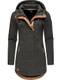 Ragwear Damen Zip-Hoodie Kapuzenjacke Sweatjacke Letty II Intl. Black Gr. M
