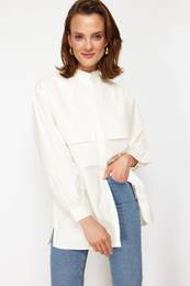 Cream Cotton Woven Shirt