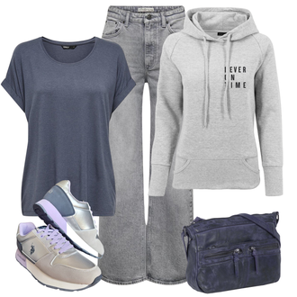 Outfit met Wide Leg jean Only "Zomerkleding"