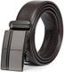 ITIEZY Herren Gürtel Ratsche Automatik Gürtel für Männer 35mm Breit Ledergürtel, T-braun 4, Länge: Bis zu 49,21 Inches (125cm)