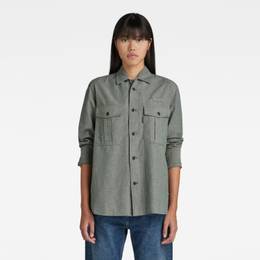 G-STAR Shirt - Officer BF shirt l\s wmn grey
