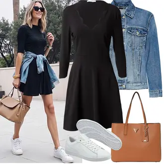 Elegantan, Sportski Ljeto Outfit sa Siva/Bijela/Krem Tanka tenisica/Niska Tenisica/Kožna tenisica Puma "Proljetni Outfit"Look: Skater, Hip Hop, Unisex, Sportski, Ležerno, Pametno ležerno, Bad Taste