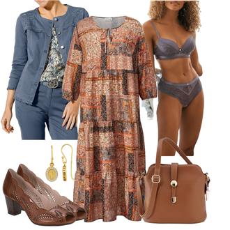 Outfit mit High Heel GERRY WEBER "Freizeitlook Mit Stil"