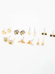 Gold earrings dbi0442. R06