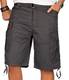 A. Salvarini Herren Designer Cargo Shorts Cargoshorts Kurze Hose Gürtel AS-133 [AS-133-Anthrazit-W32]