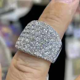 1 Elegant Women's Wide Band Ring - Luxurious Pave Sparkling Synthetic Zirconia, Ideal For Proposals, Engagements, Weddings & Parties - Perfect