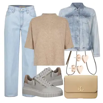 Party Outfits mit Pastell/Blau Boyfriend Jean levis "Stylischer Bürolook"