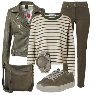Outfit mit Schwarz GERRY WEBER "Cooles Herbst Outfit"