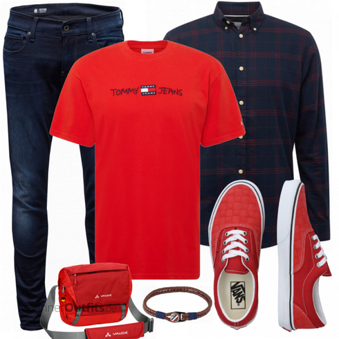 T-Shirt Tommy Jeans kombinieren