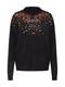 PIECES Trui PCSALLY LS SEQUIN KNIT  gemengde kleuren / zwart