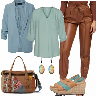Schicke Outfits mit Hose Große Größe Guess "Schickes Herbst Outfit"