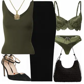 Midi Outfit mit Schwarz/Grau Short Große Größe/Kleid Große Größe/Wadenlanger Rock/Cocktail Rock/Festlicher Maxi Rock/Strickrock/Langer Rock/Maxirock/Midirock/Moderne Rock/Rock Zum Binden/Vintage Maxirock/Hochzeitsgast Rock Leger by Lena Gercke "Perfekt für den Sommer"