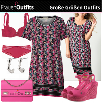 Outfit mit High Heel Calvin Klein "Sommer Outfit für Mollige"
