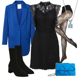 Schicke Outfits Sommer mit Schwarz Kleid Große Größe/Spitzenkleid/Ärmelloses Kleid/Etuikleid/Mesh Kleid/Nicki Kleid Only "Schickes Abend Outfit"