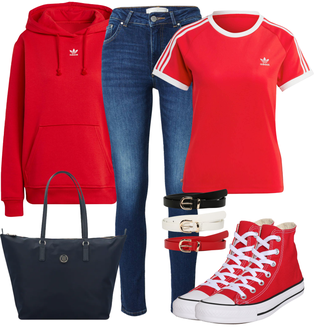 All Star Hi Outfit mit Pastell Canvas-Sneaker Converse "Alltagsoutfit"
