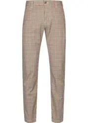 Tommy Jeans Hose hellbraun / anthrazit / dunkelorange