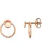 QOOQI Ohrstecker rosegold
