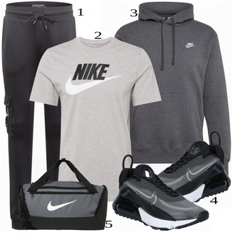 outfit mit Siva Plašč Nike Sportswear "Priložnostna oblačila"