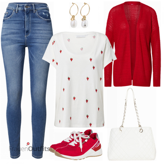 Outfit mit Blau EDC by Esprit "Sportlicher Freizeitlook"