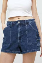Jeans kratke hlae Hollister Co. enski, mornarsko modra barva