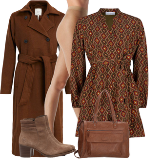 Outfit met Anti-trombose Kous/Panty/Compressiekous/Nylonkous/Panty Grote Maat/Overknee Kous/Steunkous oroblu "Herfstlook voor modieuze"