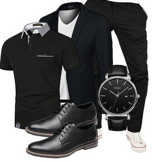 Outfit mit Schwarz LIUPMWE "Freizeit Outfit"