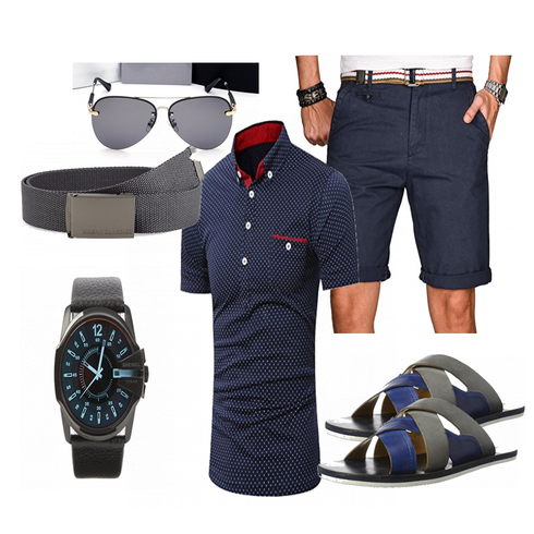 Blau Schuh Alessandro Salvarini kombinieren