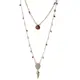 Lieve Jewels Boho Ketting Set - 2 Lagen - Natuursteen Goudkleurig - Dames