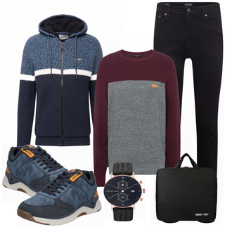 Outfit mit Schwarz Sneaker/Leder Sneaker Dockers by Gerli "Cooles Outfit"
