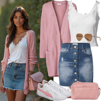 Sommer Outfits Brautmutter mit Weiß/Creme Spitzenshirt/Spitzentop/男鞋/Strick Top/Ärmelloses Shirt Salsa "Outfit für den Frühling"