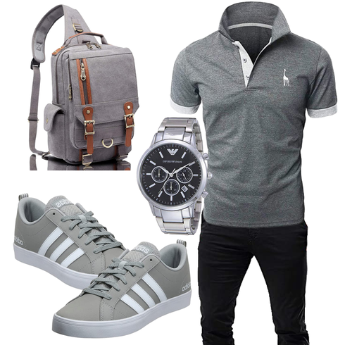 Grau Accessoire Hut Adidas kombinieren
