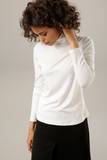 Weiß Rollkragen 2-in-1 Shirt für Damen image