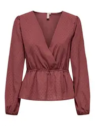 ONLY Bluse ''''PALMA'''' rot