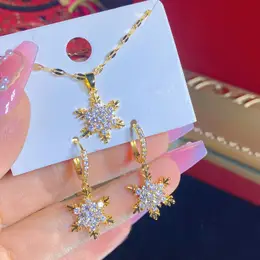 14k Plated Jewelry Set, 3pcs Christmas And , Synthetic Zirconia , Copper , And For