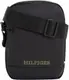 Tommy Hilfiger TH MONOTYPE PU MINI REPORTER Umhängetasche Herren, Schwarz (Black), OS