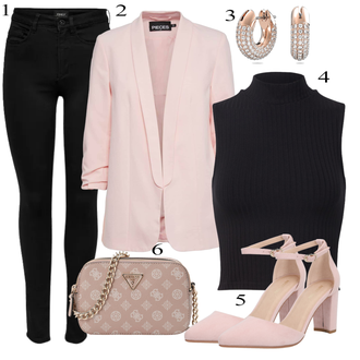Šněrovací Outfit s Černá/Tmavě modrá Legíny s Podšívkou/Teplé Legíny/Kožená bunda/Neprůhledný Legíny/Sportovní Legína/Formovaná Legína/Bavlněné Legíny/Legíny s Rozparkem/Pletený Legín Only "Business Casual"