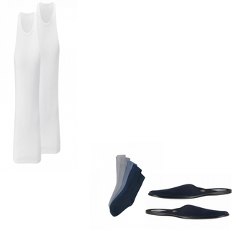 Outfit mit Grau Hemdchen Tchibo "Schlafanzug"