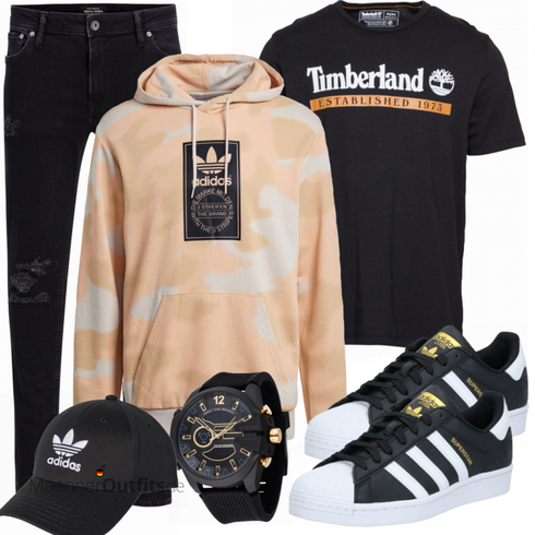 Schwarz/Grau Schuh Sneaker/Leder Sneaker Adidas Originals kombinieren