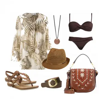 Outfit mit Blau Bademode Lascana "Milena"