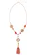 Ulla Popken Kette lachs / beige / gold