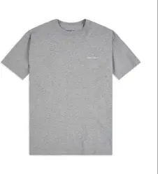 Carhartt WIP S/S Script Embroidery T-Shirt Grey Heather/White M