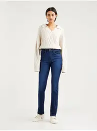 Levi's Tmav modr dmsk straight fit dny Levi's 724 - Dmsk